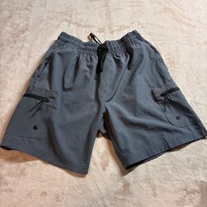 Leg3nd Discovery Utility Hiking Cargo Shorts Outdoor Gorpcore Men’s Size M Gray